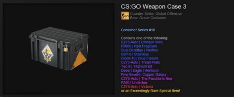 which cases can be dropped in csgo|CSGOStocks .